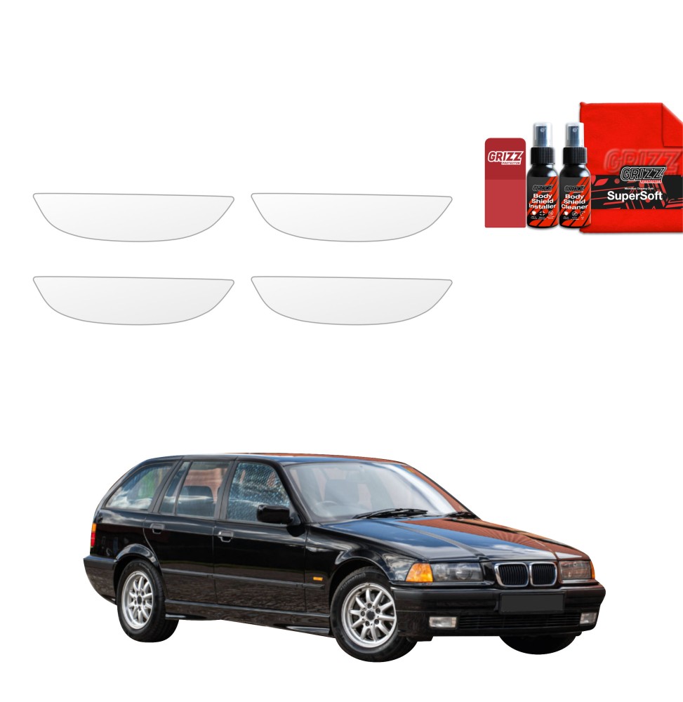 4w1 Folia ochronna pod klamki do BMW 3 E36 Kombi (1990-1999)