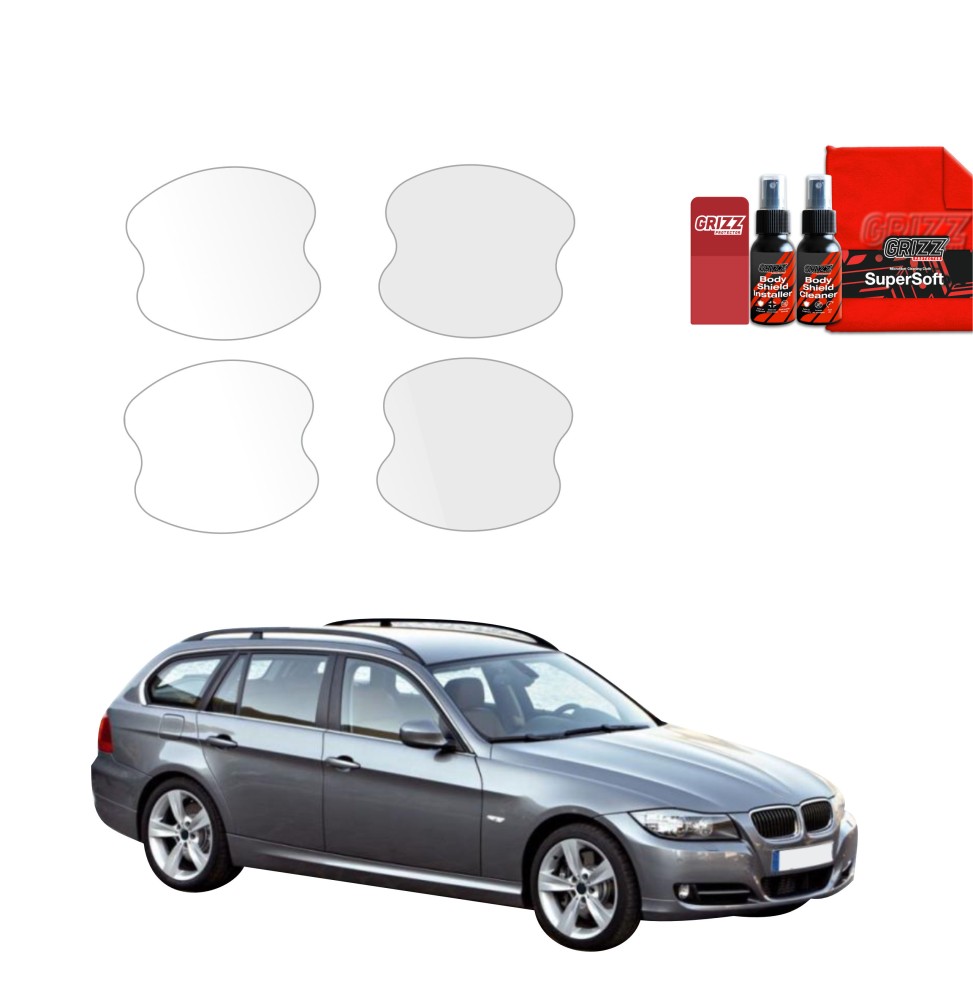 4w1 Folia ochronna pod klamki do BMW 3 E91 Kombi LCI (2008-2012)