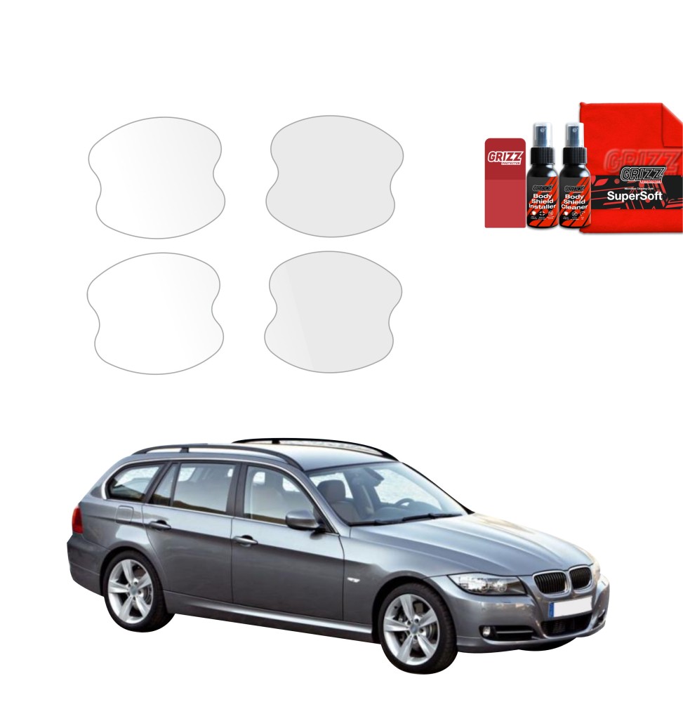 4w1 Folia ochronna pod klamki do BMW 3 E91 Kombi Pre-LCI (2004-2008)