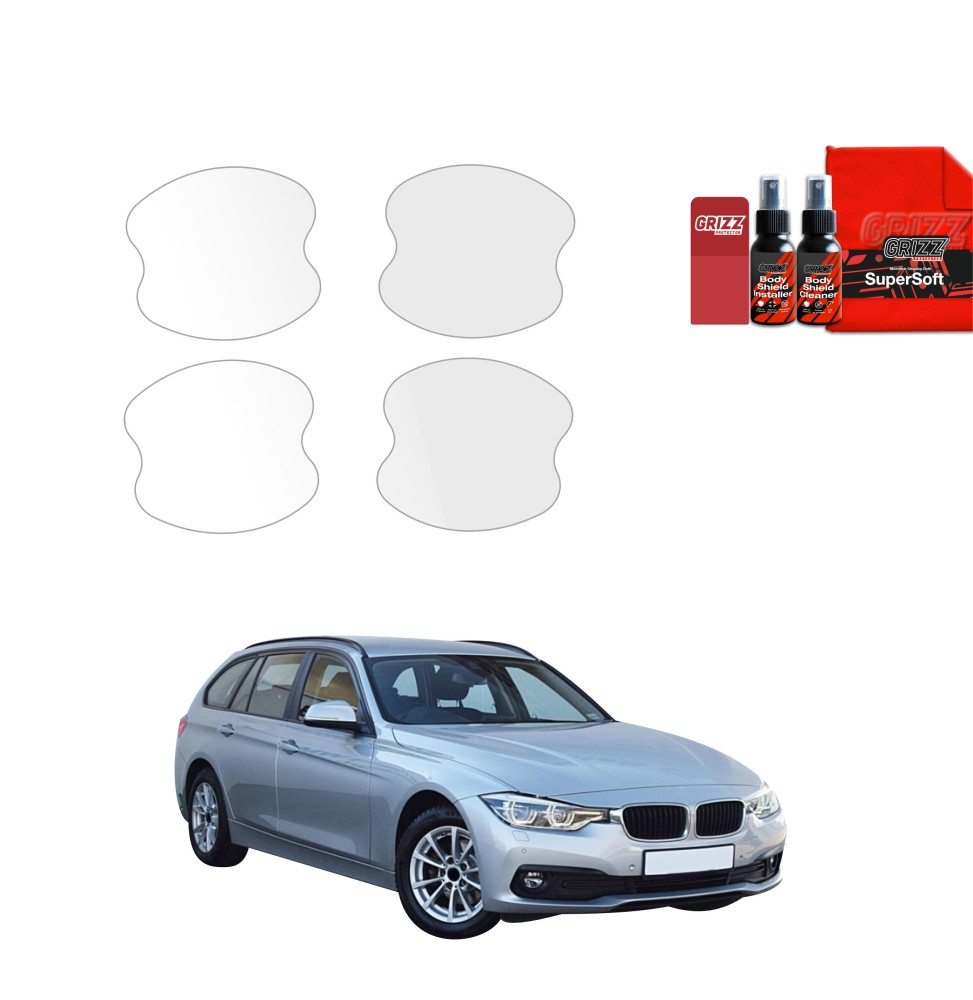 4w1 Folia ochronna pod klamki do BMW 3 F31 Kombi LCI (2015-2018)