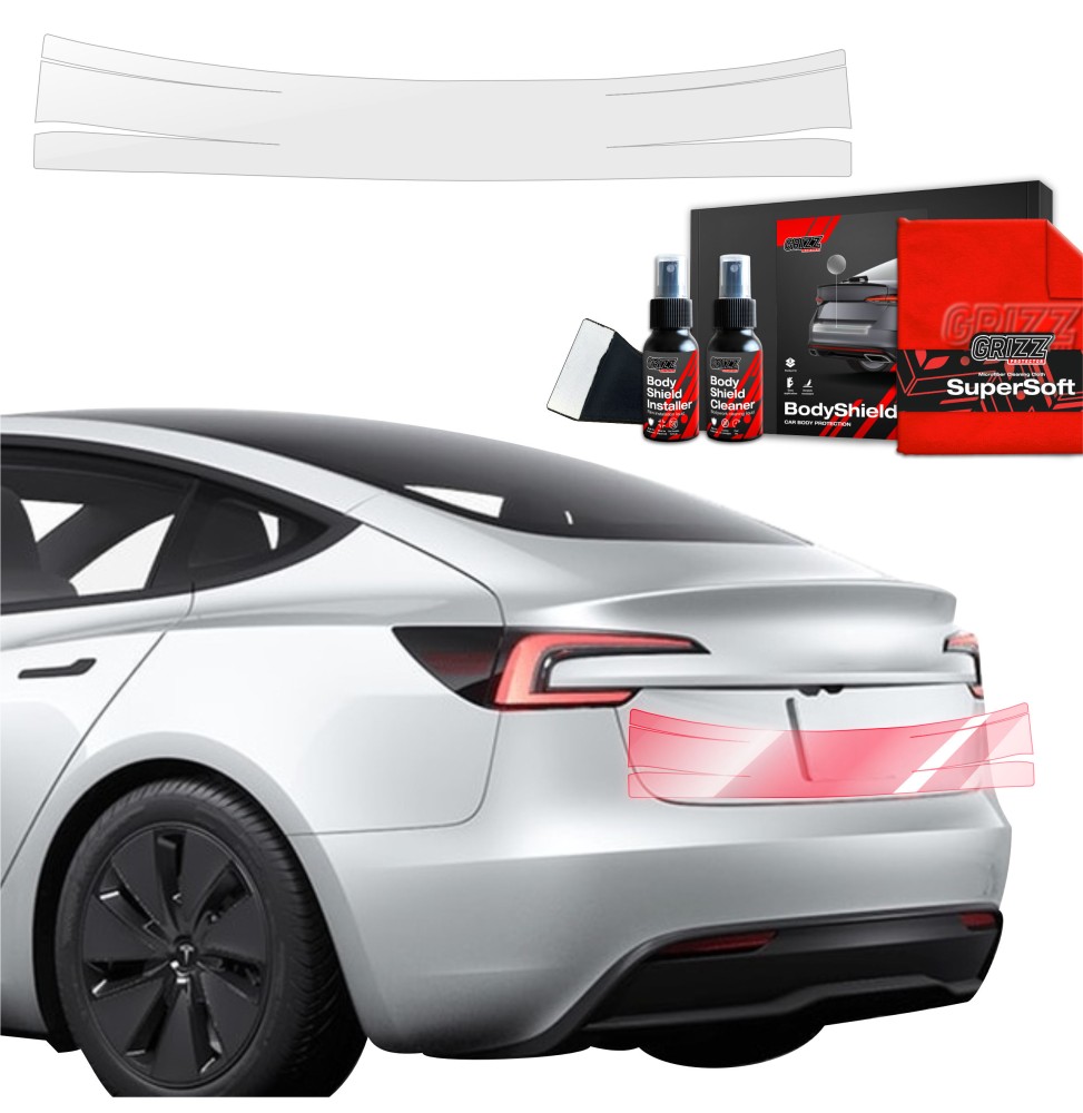 Folia ochronna na próg bagażnika do Tesla Model 3 (2021-2025)