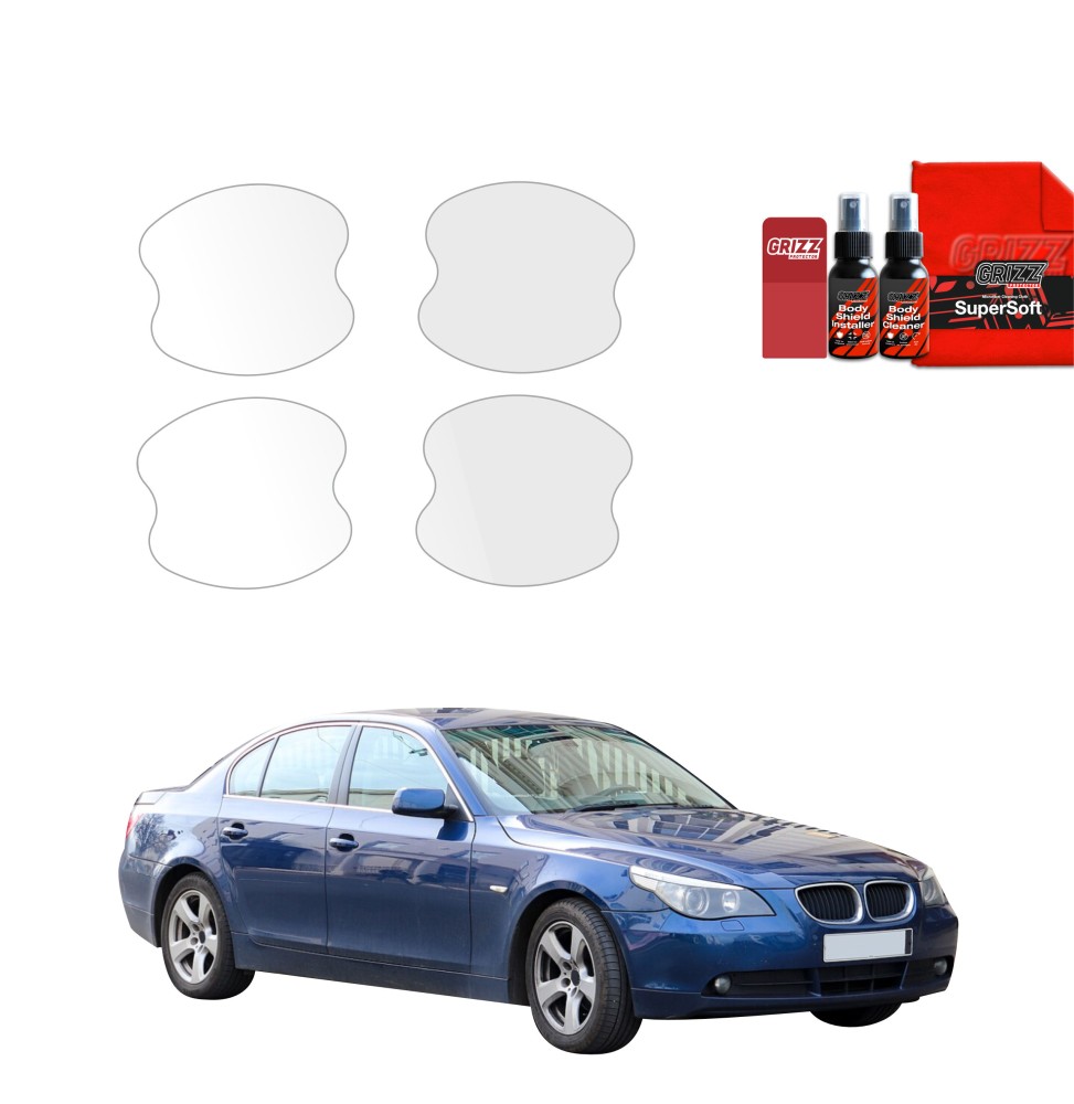 4w1 Folia ochronna pod klamki do BMW 5 E60 Sedan PreLCI (2003-2007)