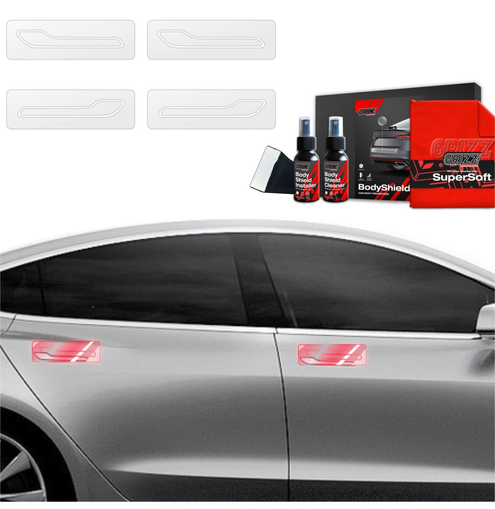 4w1 Folia ochronna na klamki do Tesla Model 3 (2017-2020)