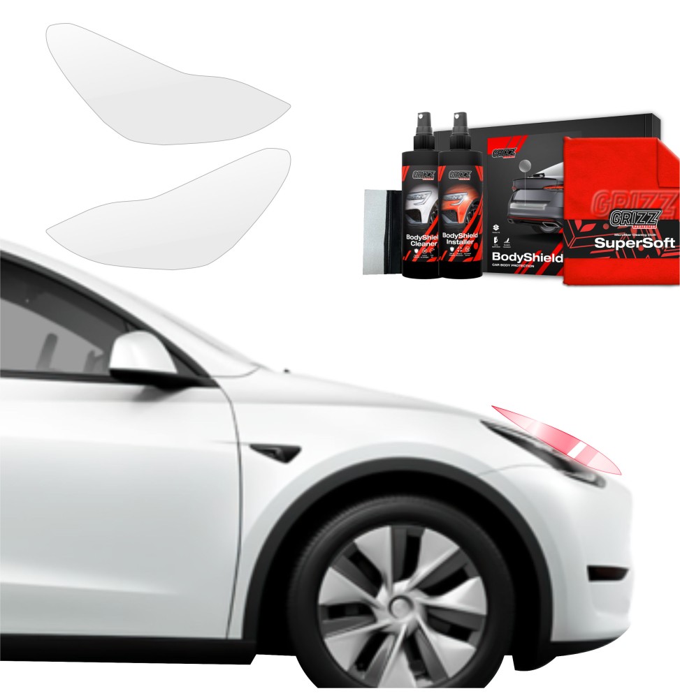 2w1 Folia ochronna na lampy do Tesla Model Y (2020-2024)