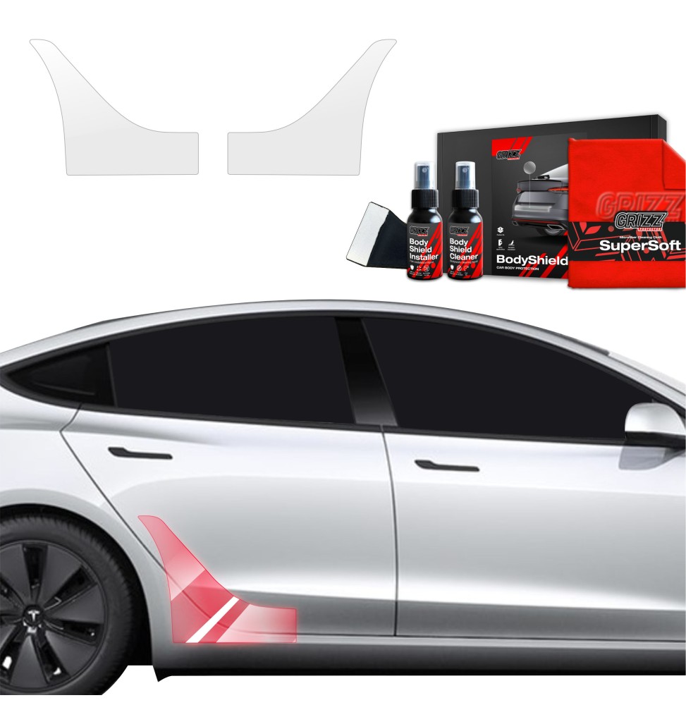 2w1 Folia ochronna na nadkola do Tesla Model 3 (2021-2025)