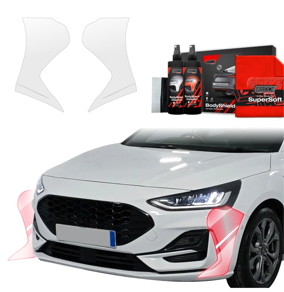 2w1 Folia ochronna na zderzak do Ford Focus ST-Line X Hatchback Facelift (2021-2025)