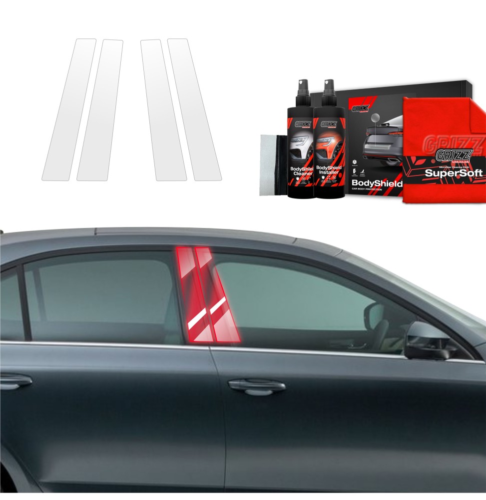 4w1 Folia ochronna na słupki do Skoda Octavia 3 (2017-2020)