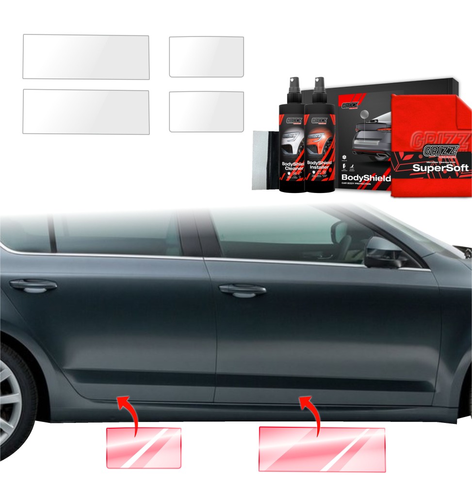 4w1 Folia ochronna na progi do Skoda Octavia 3 (2017-2020)