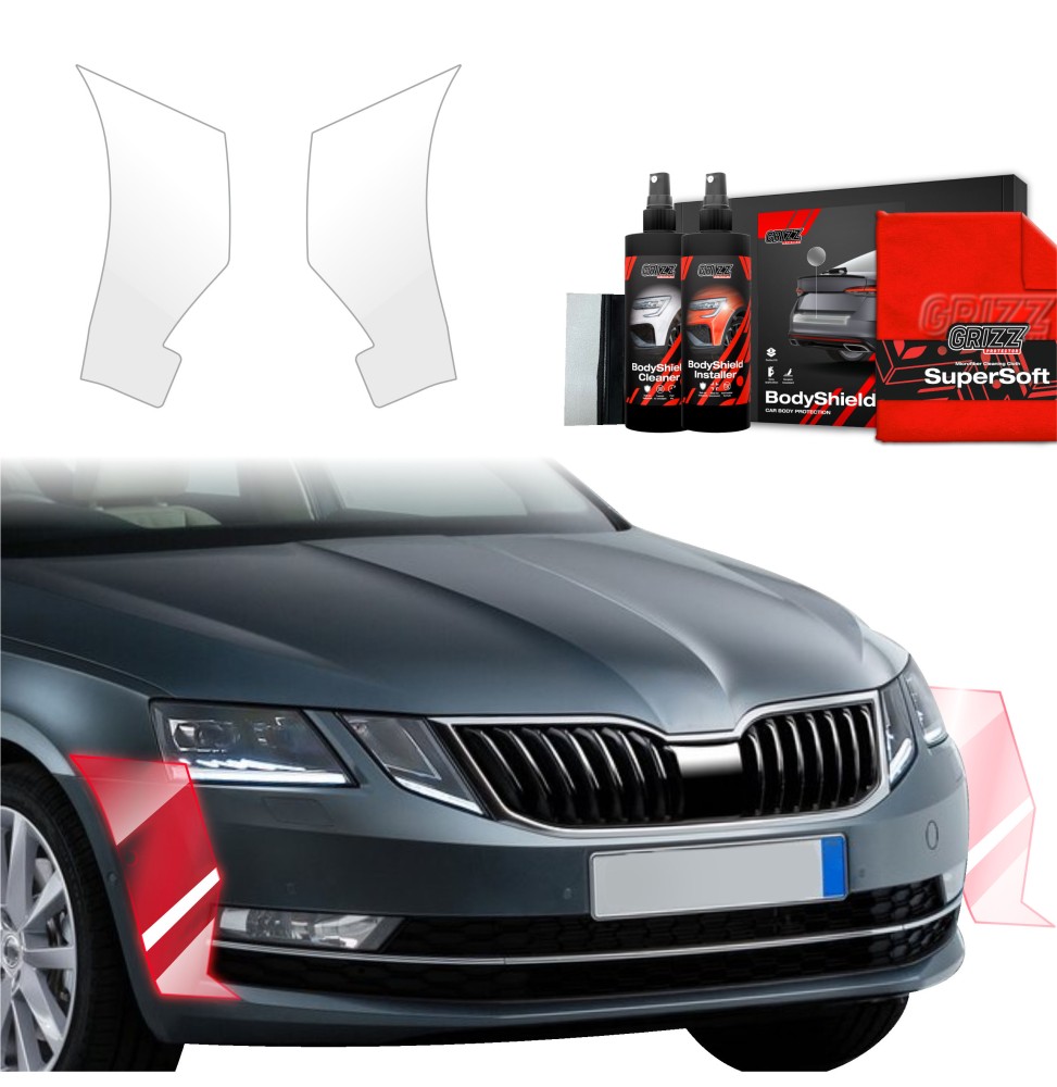 2w1 Folia ochronna na zderzak do Skoda Octavia 3 (2017-2020)