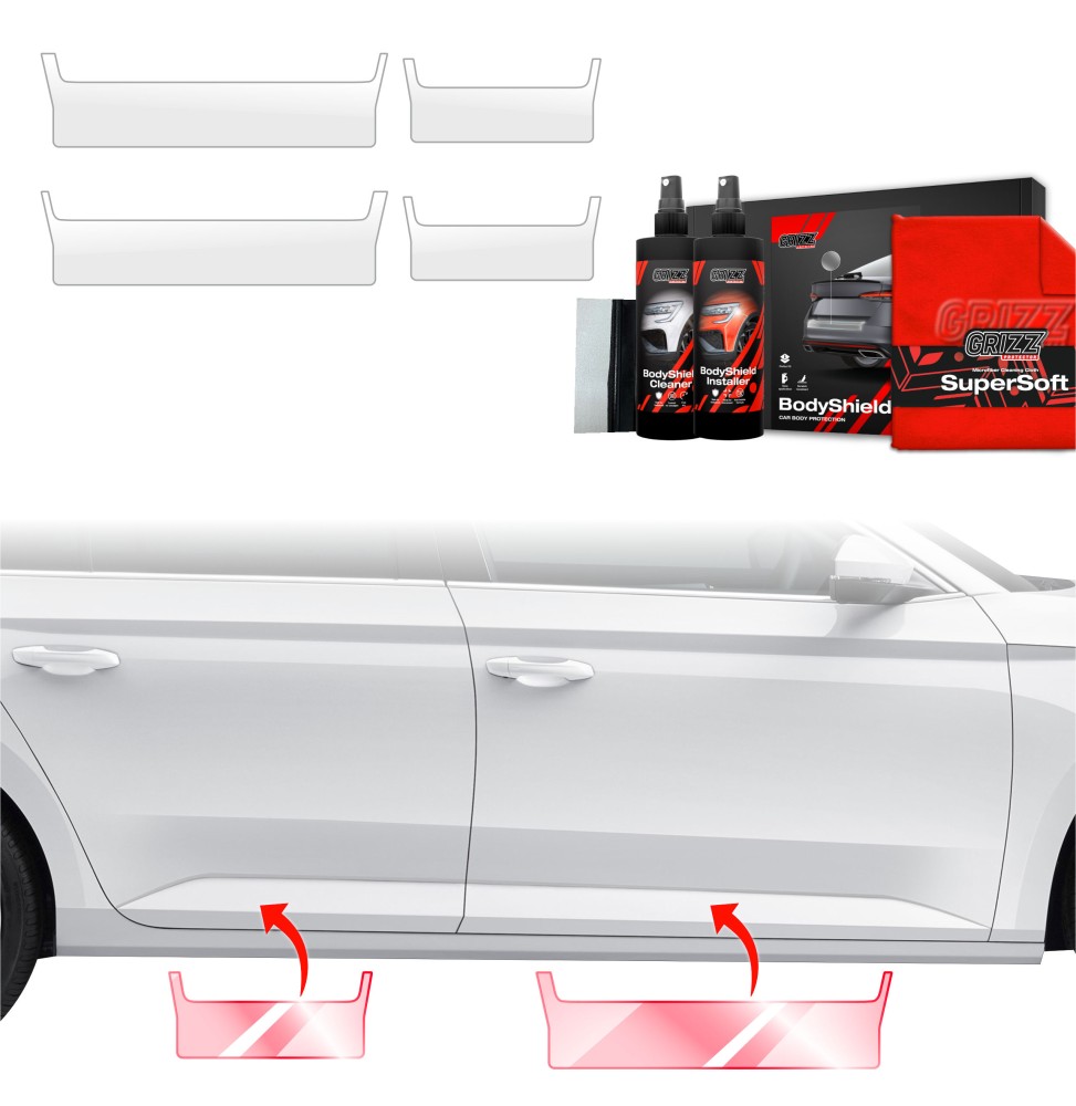 4w1 Folia ochronna na progi do Skoda Superb 3 Combi (2015-2019)