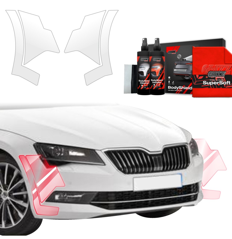 4w1 Folia ochronna na zderzak do Skoda Superb 3 Combi (2015-2019)