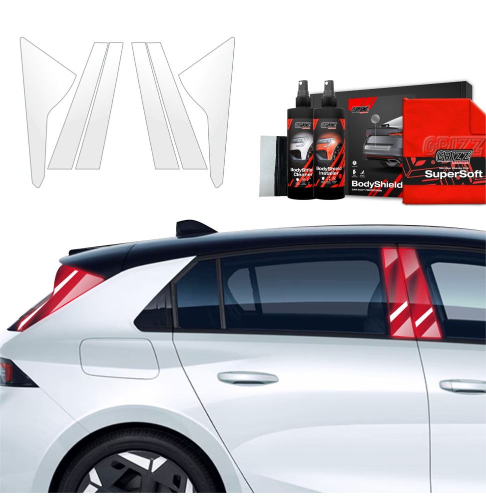 6w1 Folia ochronna na słupki do Opel Astra (2021-2024)
