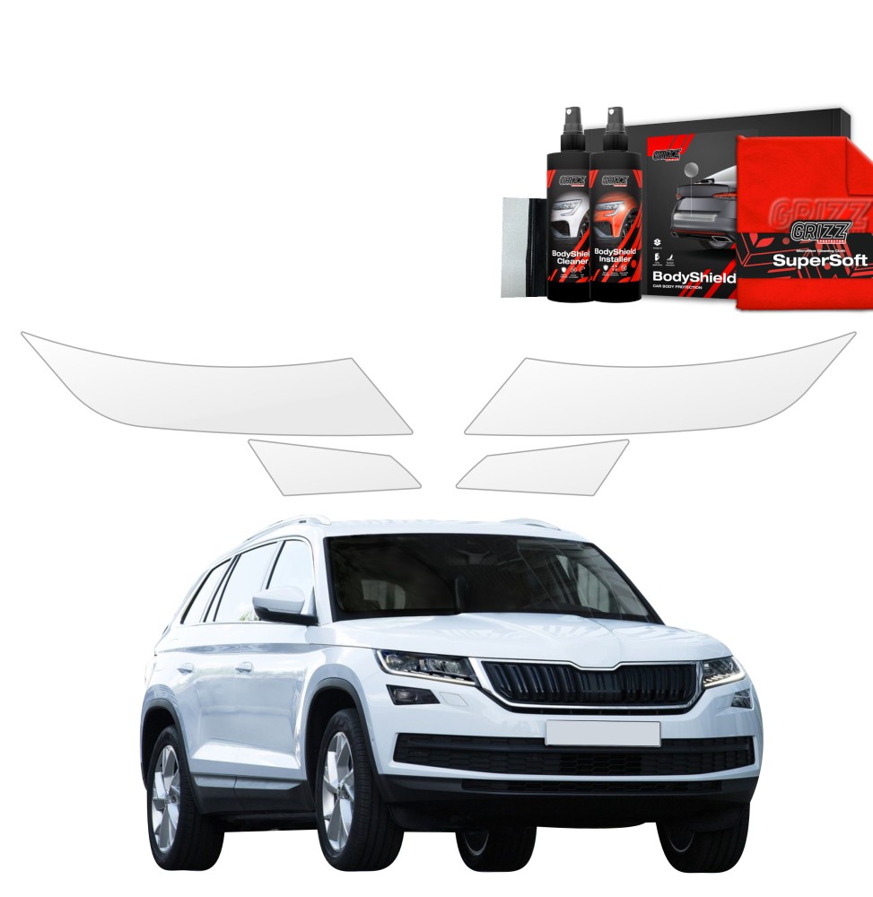 4w1 Folia ochronna na lampy do Skoda Kodiaq (2016-2021)