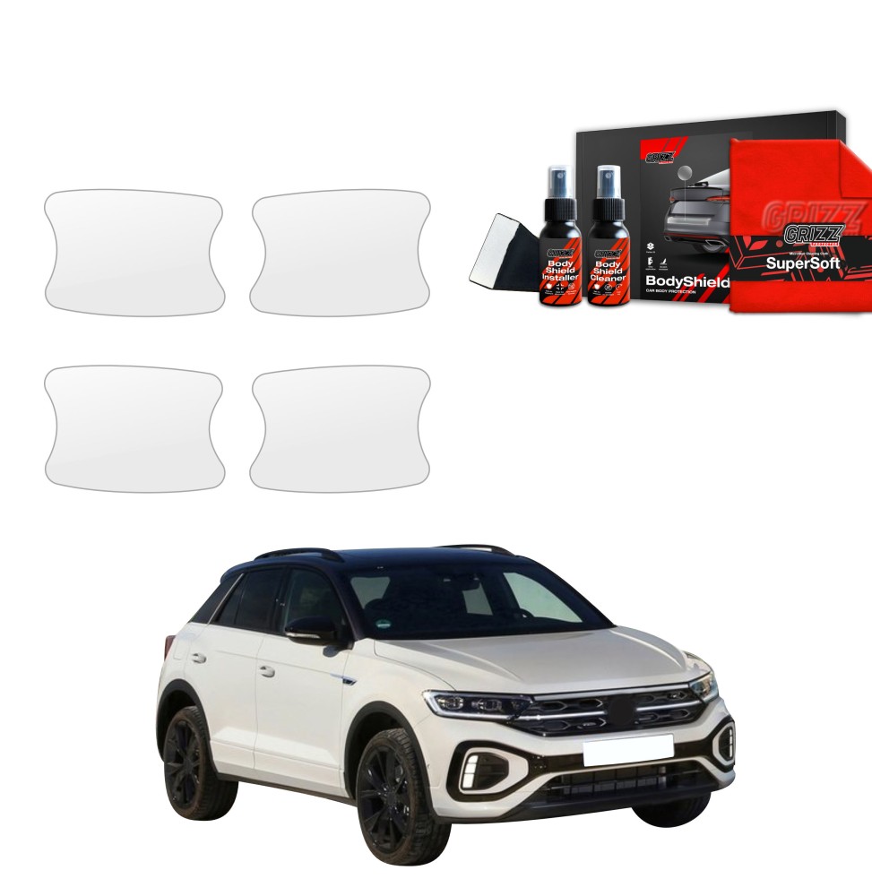 4w1 Folia ochronna pod klamki do Volkswagen VW T-Roc (2021-2025)