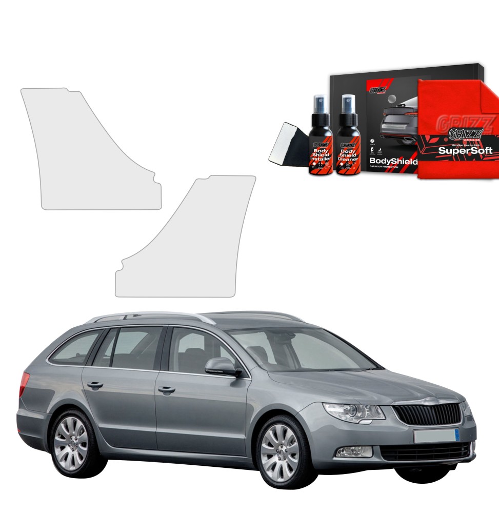 2w1 Folia ochronna na nadkola do Skoda Superb 2 Kombi (2009-2013)