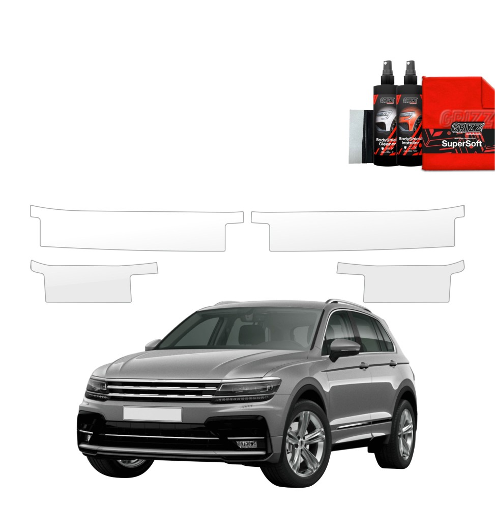 4w1 Folia ochronna na progi do Volkswagen Tiguan 2 (2016-2020)