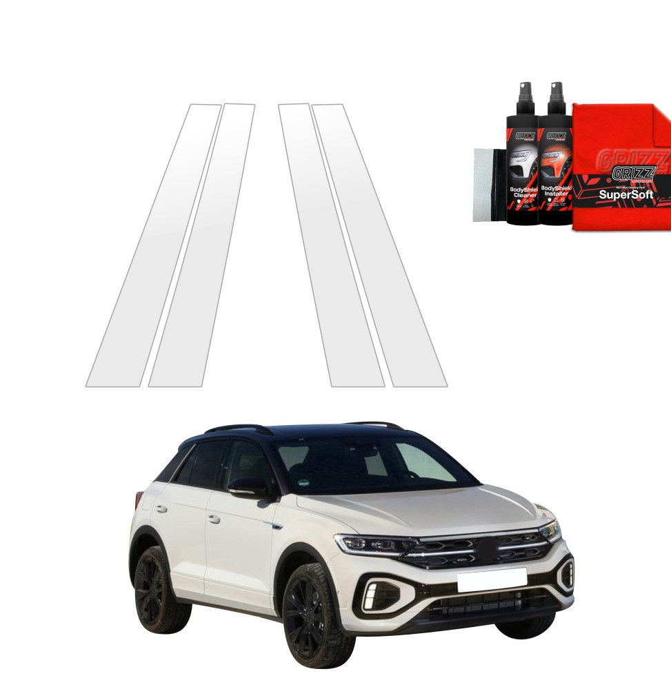 4w1 Folia ochronna na słupki do Volkswagen T-Roc (2021-2025)