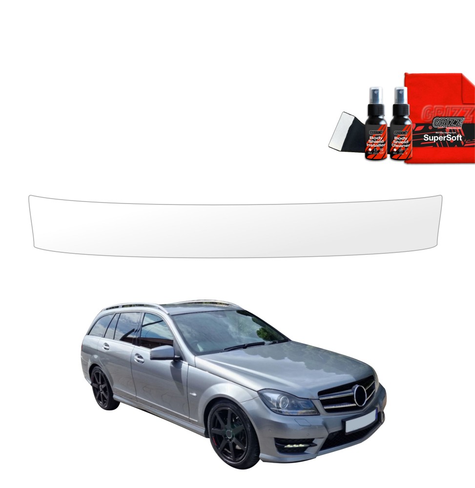 Folia ochronna na próg bagażnika do Mercedes Benz C Klasa S204 Kombi Facelifting (2011-2014)