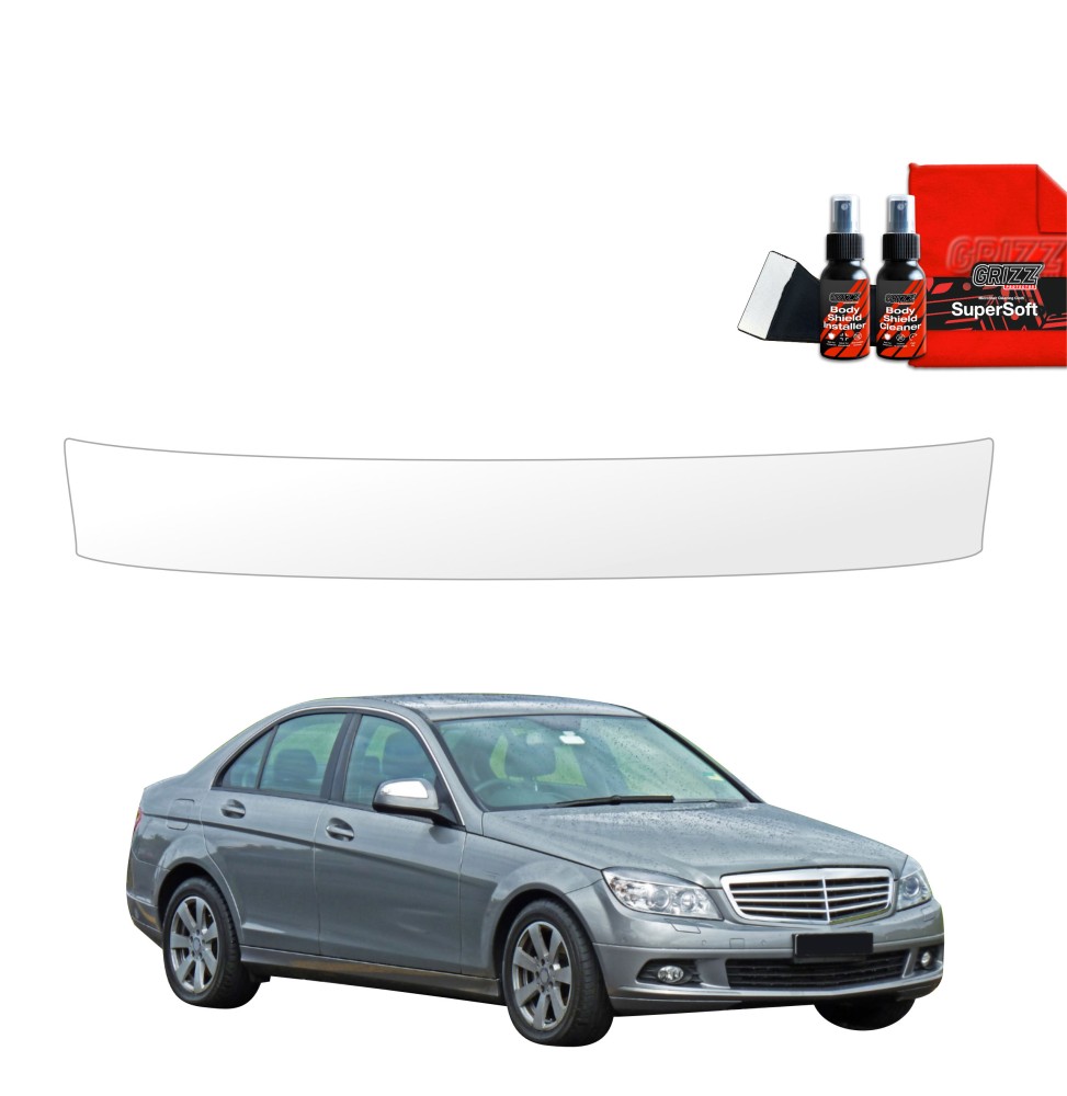 Folia ochronna na próg bagażnika do Mercedes Benz C Klasa W204 Sedan (2007-2011)