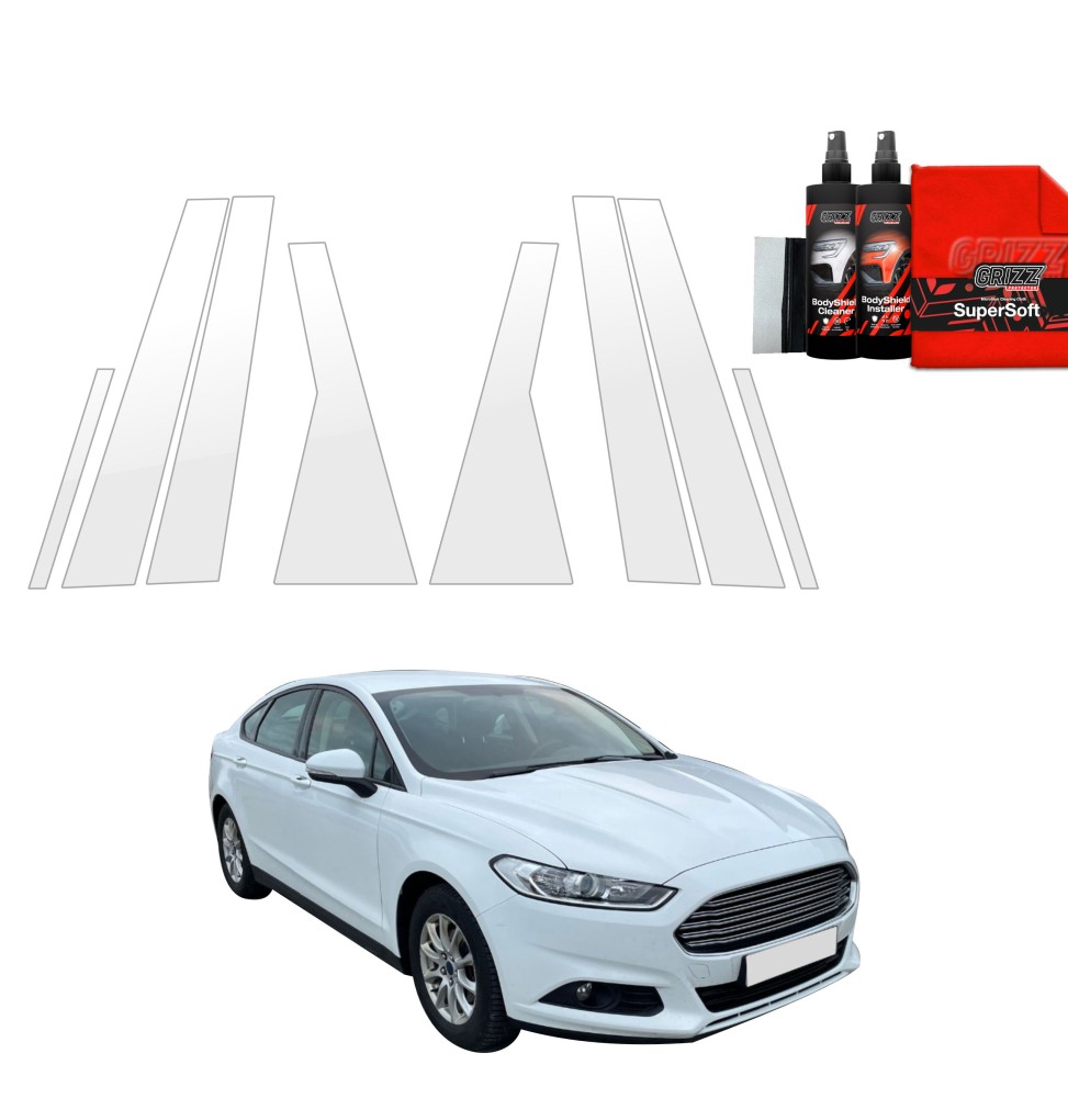 8w1 Folia ochronna na słupki do Ford Mondeo Mk5 Sedan (2014-2019)
