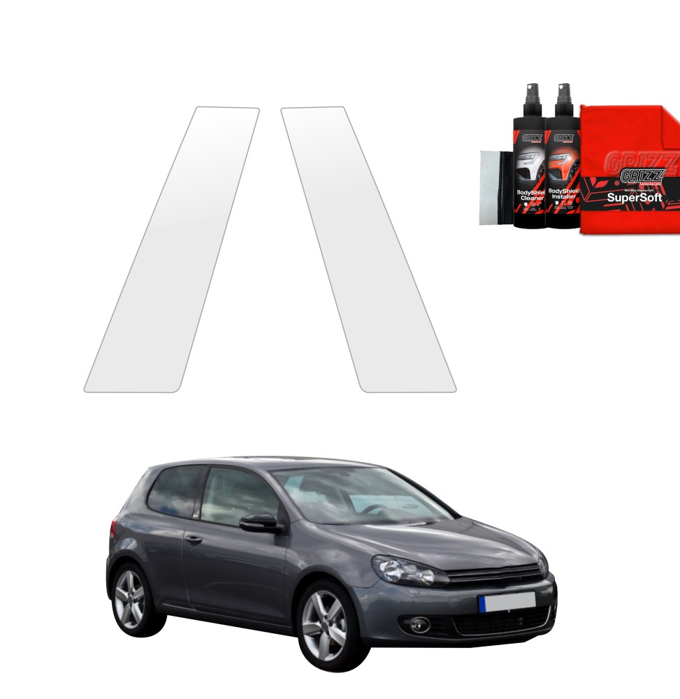 2w1 Folia ochronna na słupki do Volkswagen Golf 6 Hatchback 3D (2008-2012)
