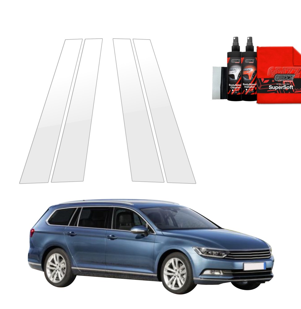 4w1 Folia ochronna na słupki do Volkswagen Passat B8 Kombi (2014-2022)