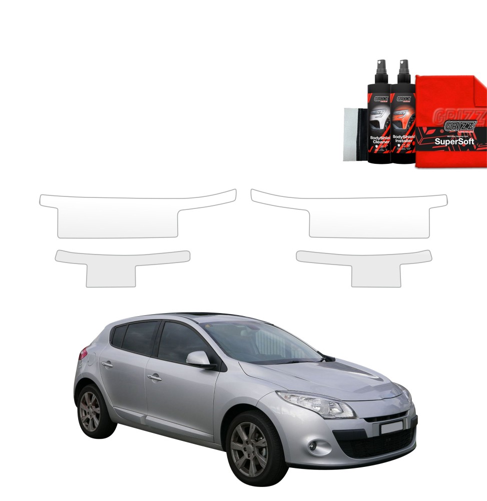 4w1 Folia ochronna na progi do Renault Megane 3 Kombi 5D (2008-2012)