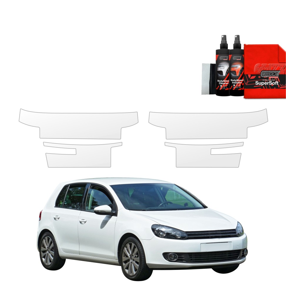 4w1 Folia ochronna na progi do Volkswagen Golf 6 Hatchback 5D (2008-2013)