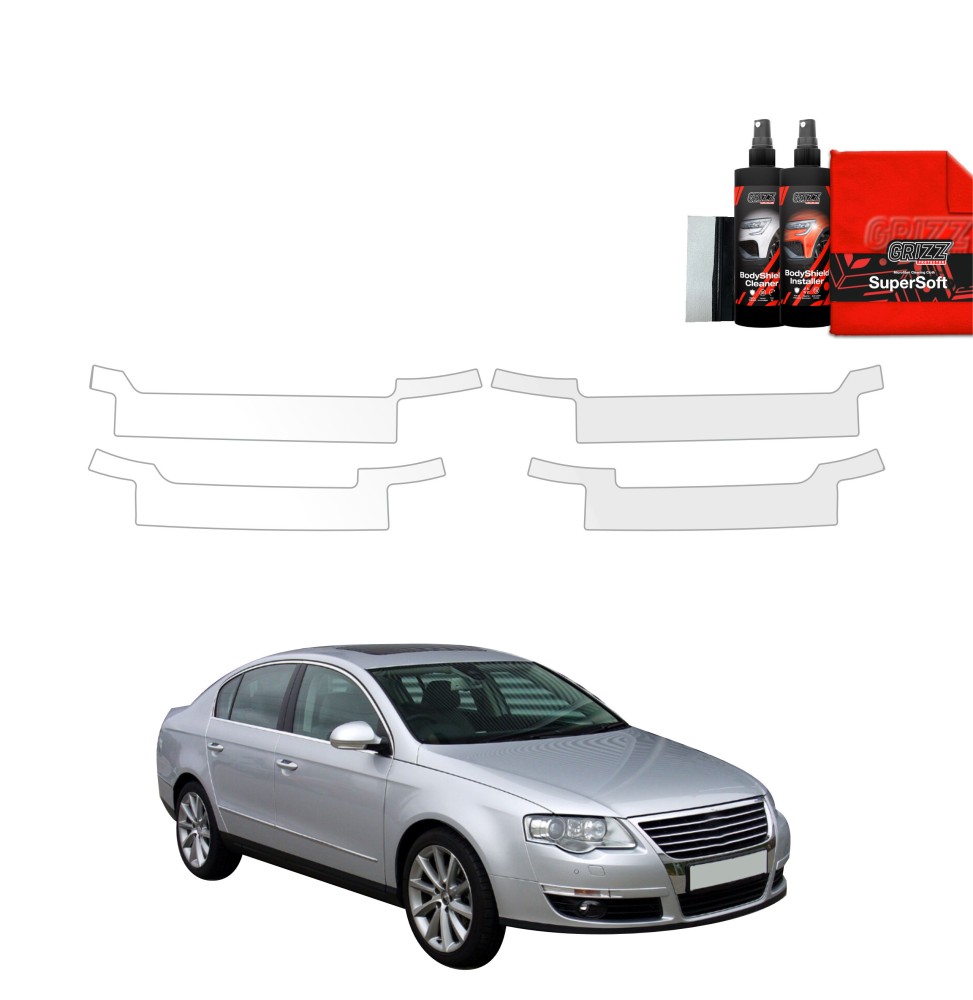4w1 Folia ochronna na progi do Volkswagen Passat B6 Sedan (2005-2010)