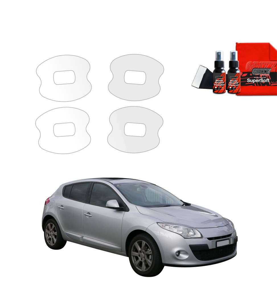 4w1 Folia ochronna pod klamki do Renault Megane 3 Kombi 5D (2008-2012)