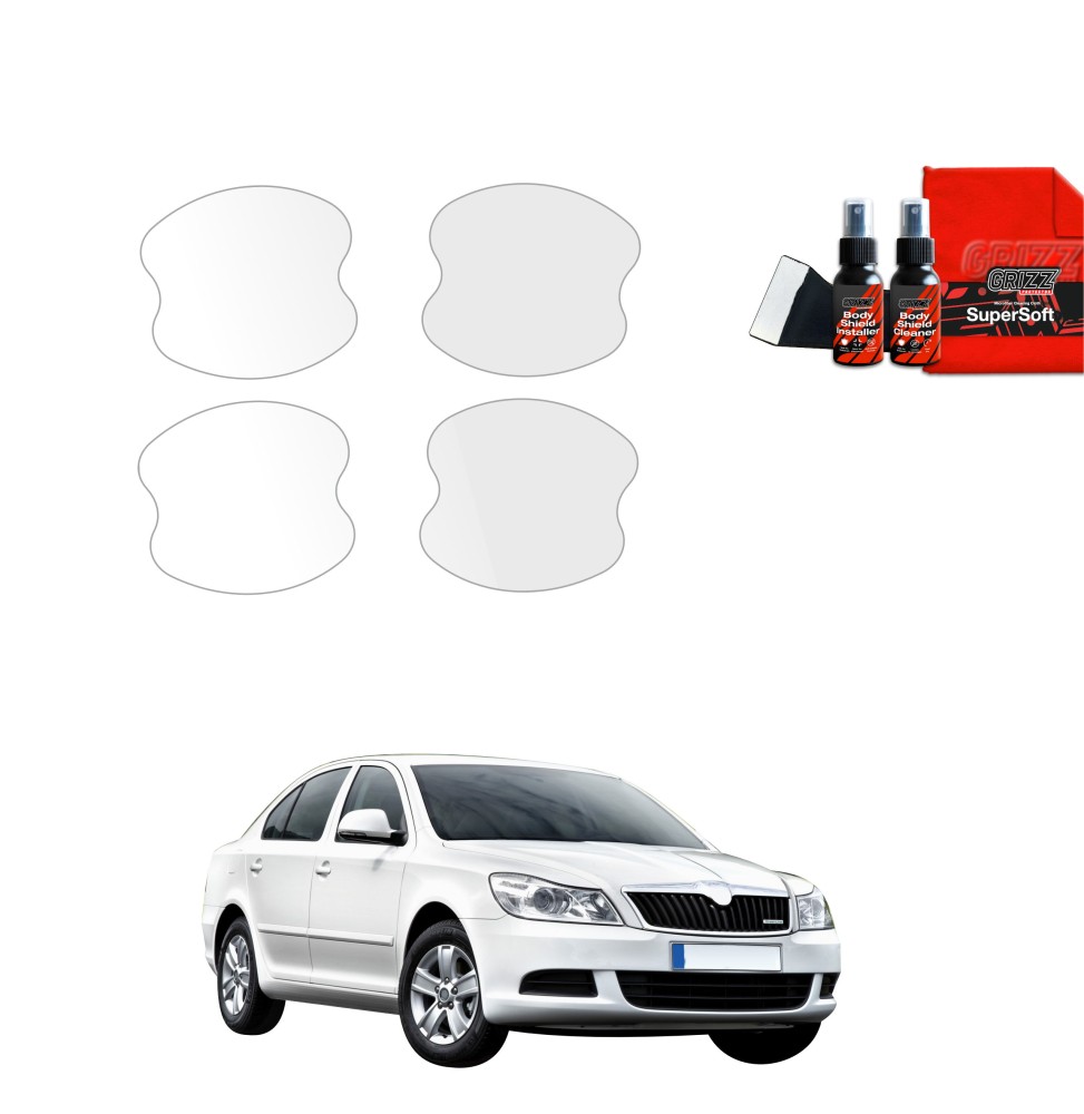 4w1 Folia ochronna pod klamki do Skoda Octavia 2 Sedan Facelifting (2008-2013)