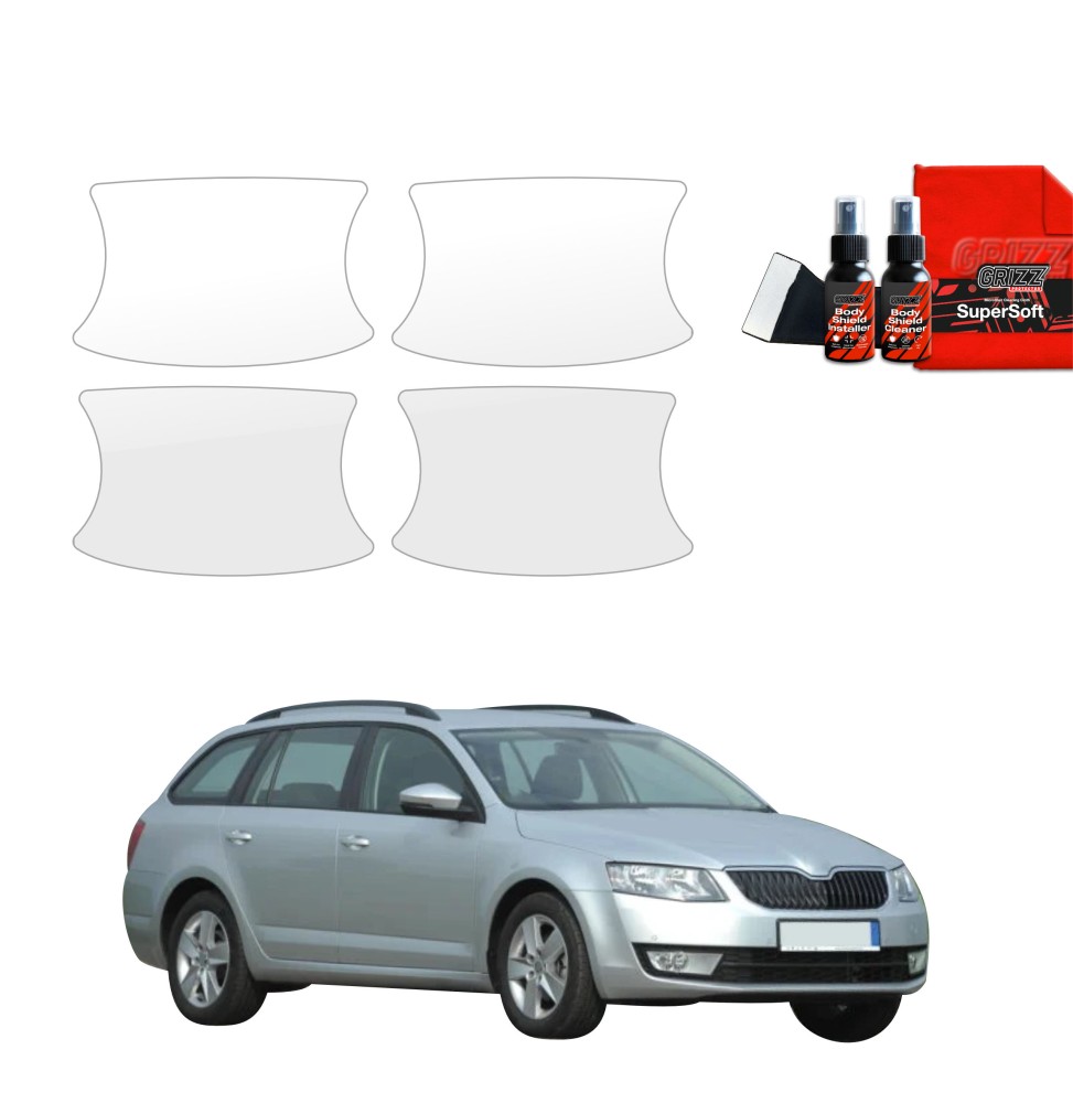 4w1 Folia ochronna pod klamki do Skoda Octavia 3 Kombi 5D (2017-2020)
