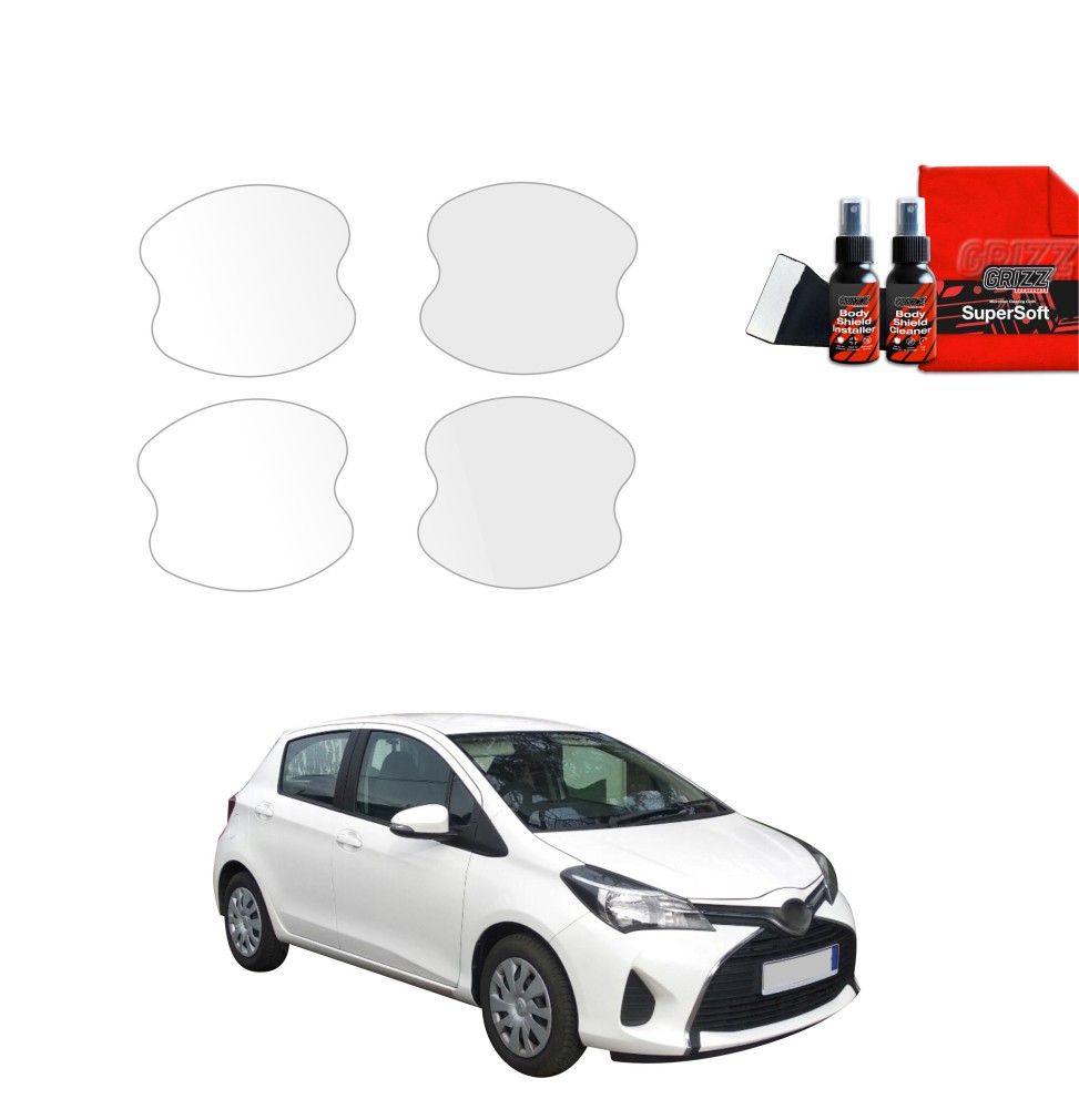 4w1 Folia ochronna pod klamki do Toyota Yaris (2011-2016)