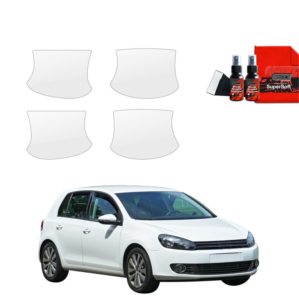 4w1 Folia ochronna pod klamki do Volkswagen Golf 6 Hatchback 5D (2008-2013)