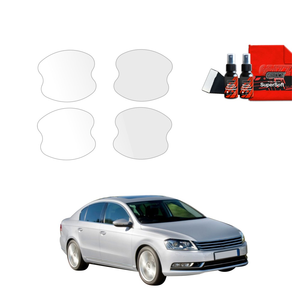 4w1 Folia ochronna pod klamki do Volkswagen Passat B7 Sedan (2010-2014)
