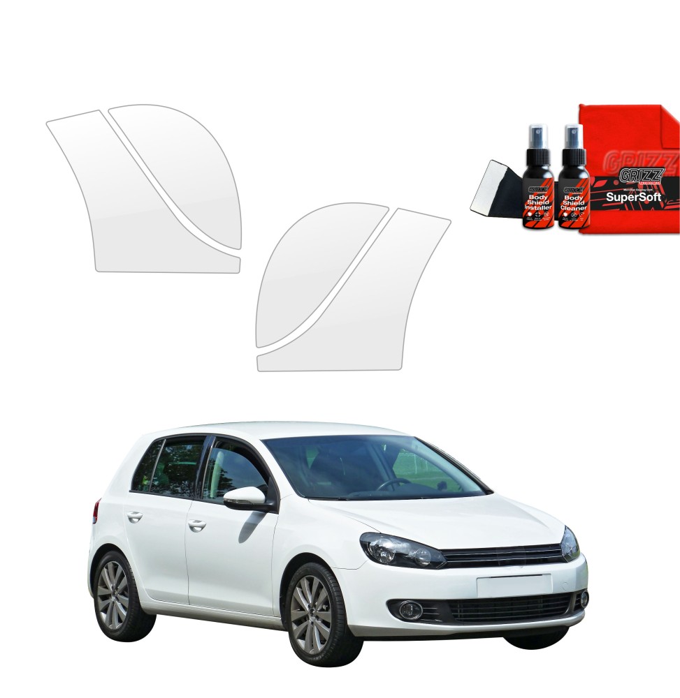 4w1 Folia ochronna na nadkola do Volkswagen Golf 6 Hatchback 5D (2008-2013)