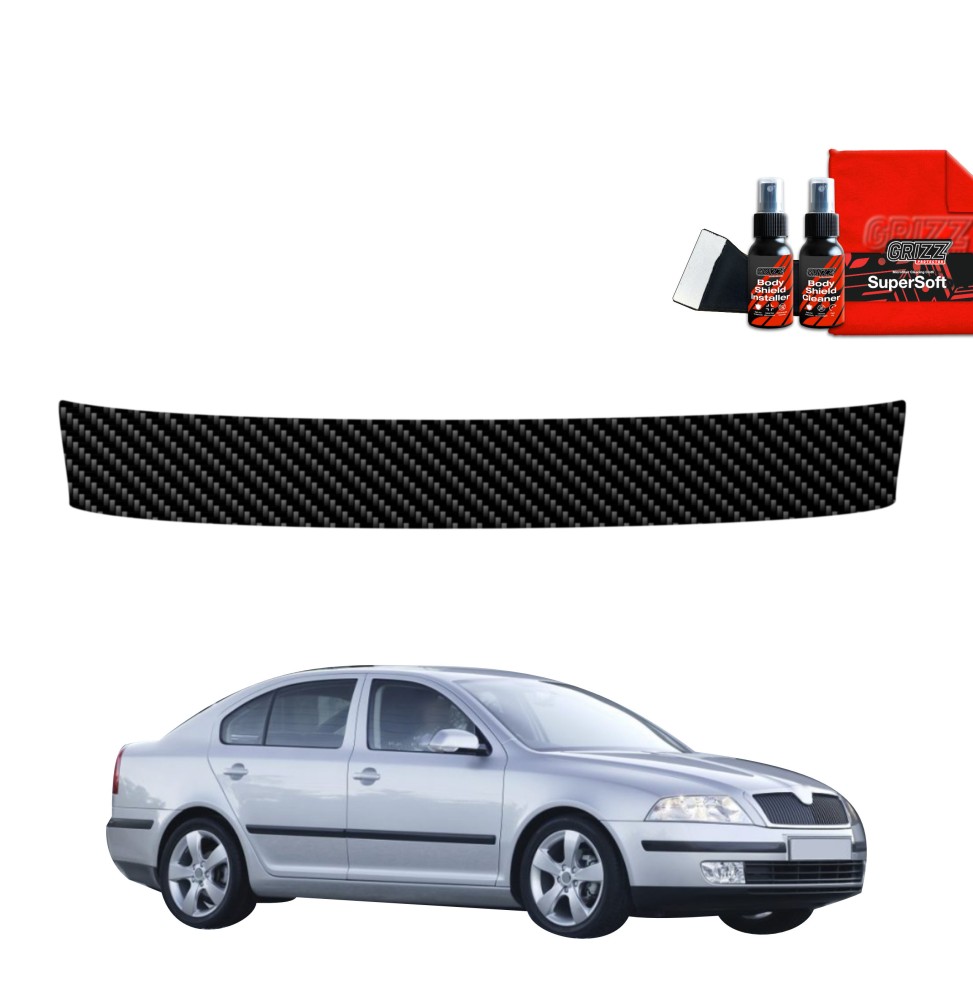 Folia karbonowa na próg bagażnika do Skoda Octavia 2 (2004-2008)