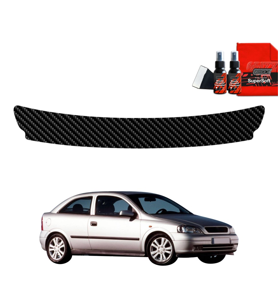 Folia karbonowa na próg bagażnika do Opel Astra G Hatchback 3D (1998-2009)