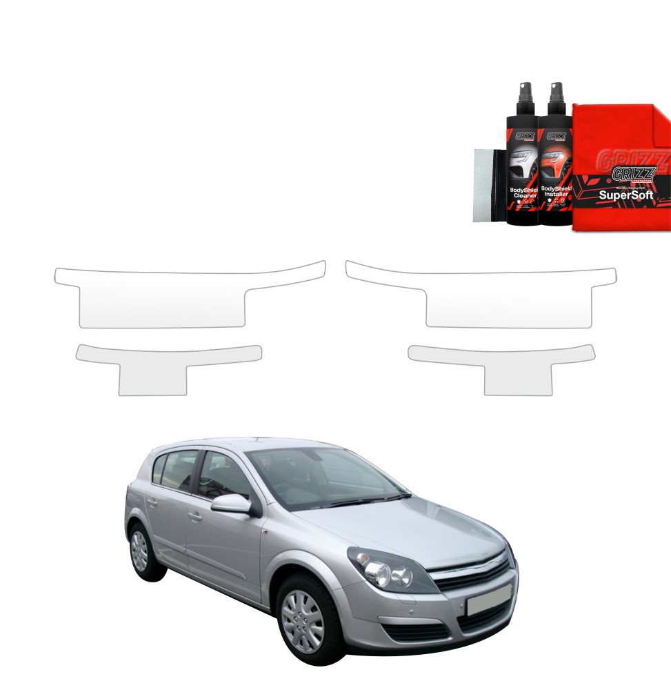 4w1 Folia ochronna na progi do Opel Astra H Hatchback 5D (2004-2014)