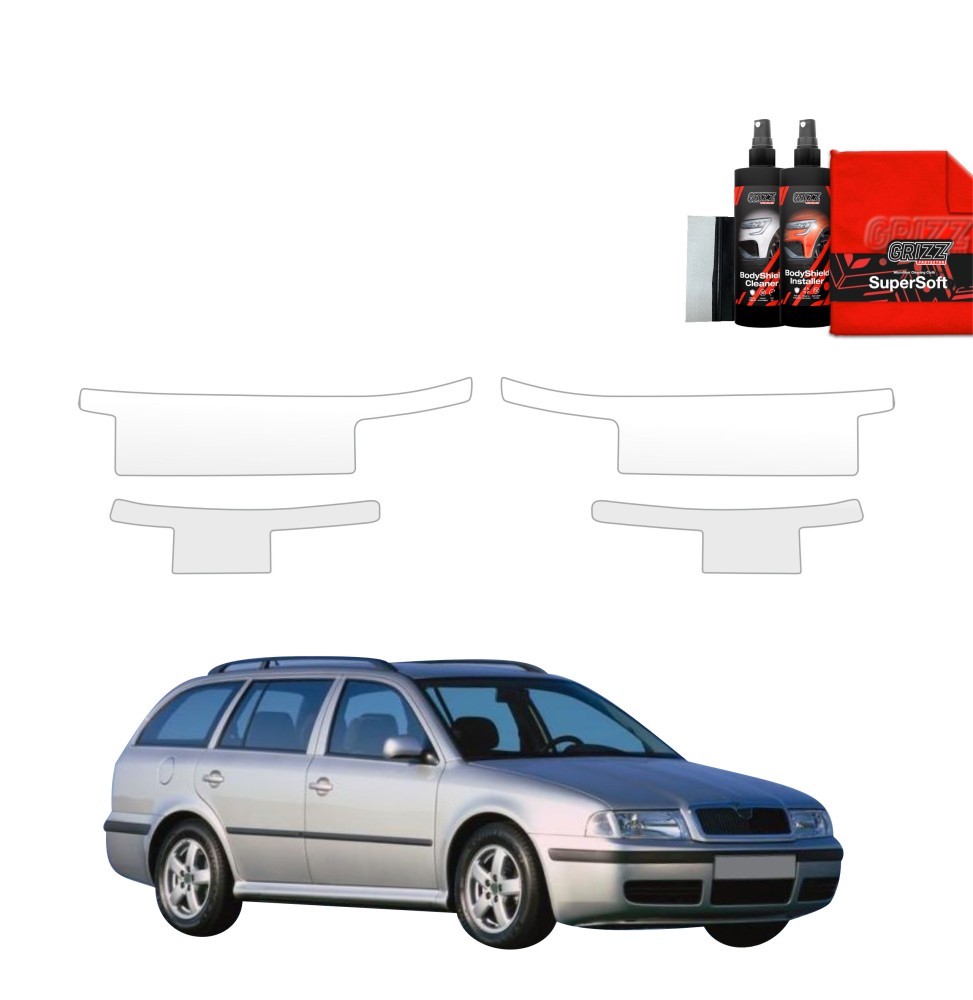 4w1 Folia ochronna na progi do Skoda Octavia Kombi (1996-2010)