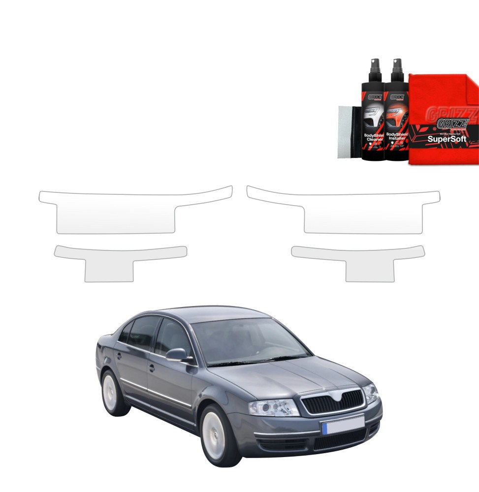 4w1 Folia ochronna na progi do Skoda Superb (2001-2008)