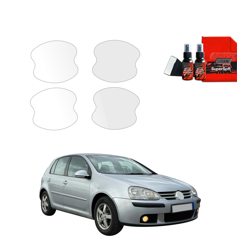 4w1 Folia ochronna pod klamki do Volkswagen Golf 5 Hatchback 5D (2003-2009)