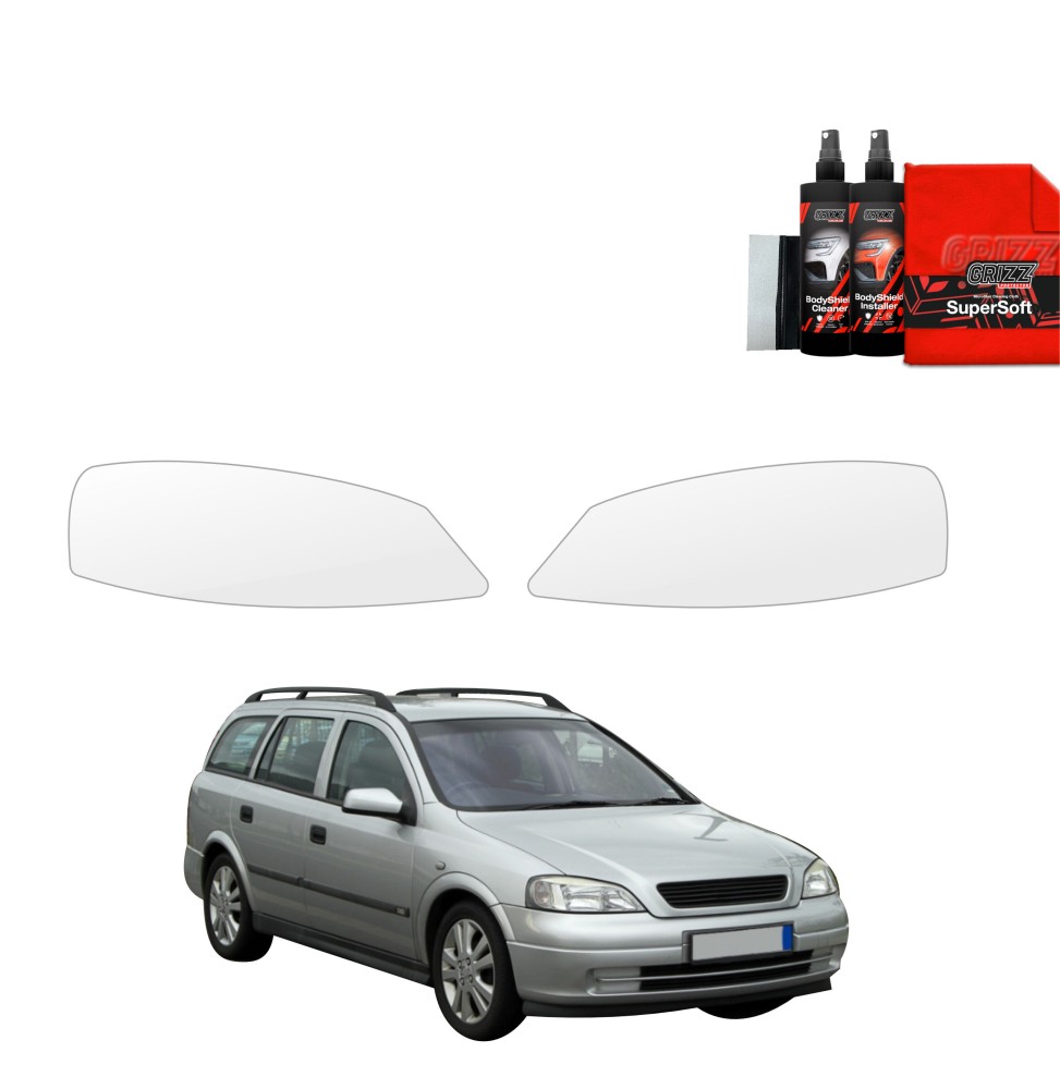 2w1 Folia ochronna na lampy do Opel Astra G Kombi (1998-2009)