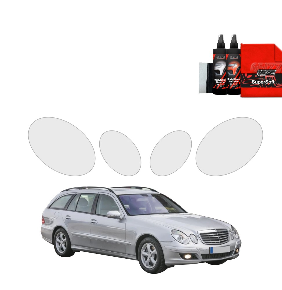 4w1 Folia ochronna na lampy do Mercedes Benz E Klasa S211 Kombi (2002-2009)