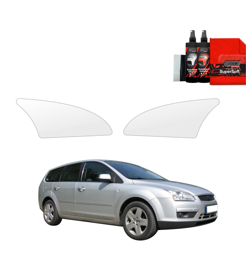 2w1 Folia ochronna na lampy do Ford Focus Mk2 Kombi (2004-2007)