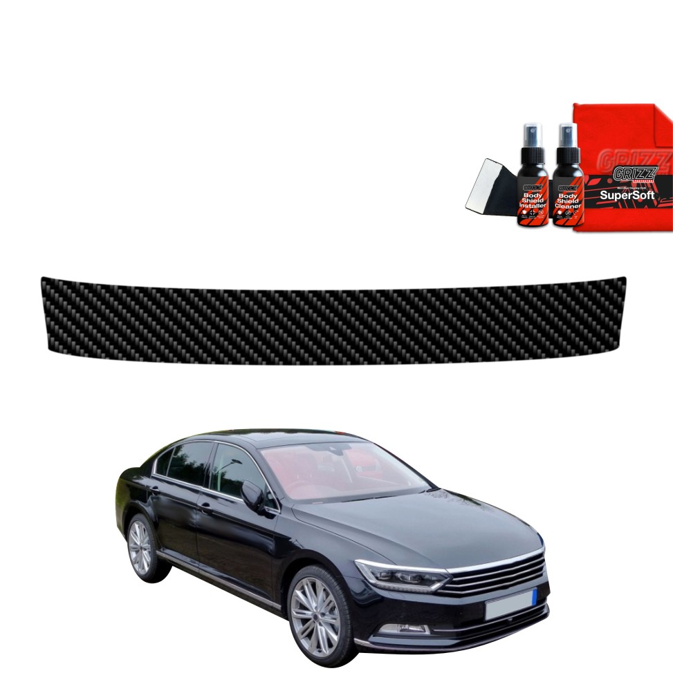 Folia karbonowa na próg bagażnika do Volkswagen Passat B8 Sedan (2014-2022)