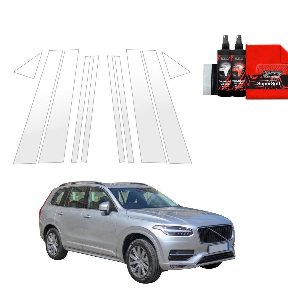 10w1 Folia ochronna na słupki do Volvo XC90 (2014-2024)