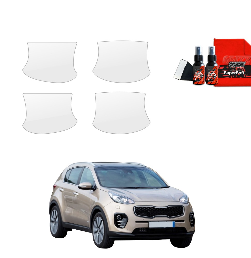 4w1 Folia ochronna pod klamki do Kia Sportage 4 (2018-2021)