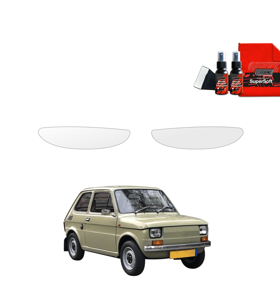 2w1 Folia ochronna pod klamki do Fiat 126P (1972-2000)