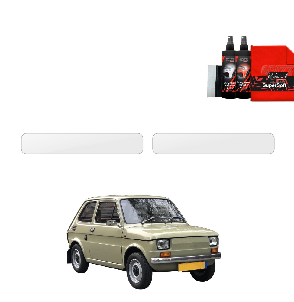 2w1 Folia ochronna na progi do Fiat 126P (1972-2000)